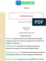 Cours Épidémiologie Pour Examen