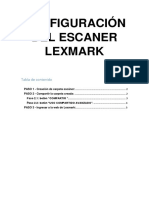Lexmark - Configuración de Escaner