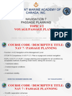 Merchant Marine Academy of Caraga, Inc.: Navigation 7 Passage Planning