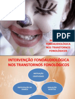 Intervenção fonoaudiológica em transtornos fonológicos