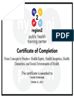 Certificate Sdoh