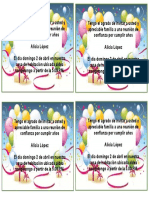 Tarjeta de Cumple