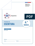 Prueba Escritura Diagnostico 2023 6 Basico