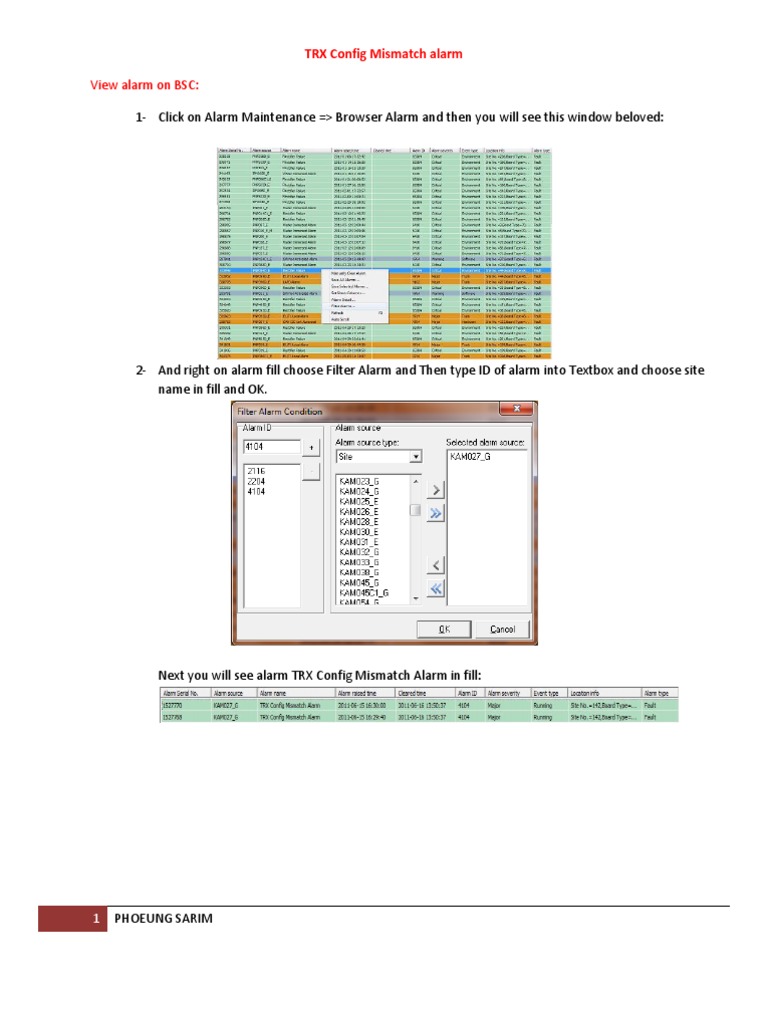 TRX Config Mismatch PDF
