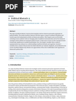 9 Political Rhetoric: Susan Condor Cristian Tileagă Michael Billig