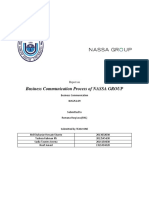 Business Communication Process of NASSA GROUP: Report On