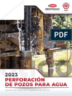 Catalogo de Costos Directos de Perforacion de Pozos para Agua 2023