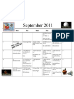 Shortcut To Sept 2011 Calendar