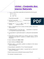 1 - Exercícios - Conjunto Dos Números Naturais