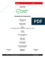 Pago PSE: Transacción Aprobada