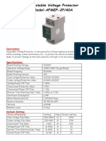 Adjustable Voltage Protector Model: AFMEP-2P/40A: Description