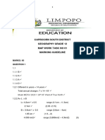 Capricorn South District Geography Grade 12 Map Work Task No 01 Marking Guideline