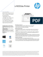 HP Laserjet Pro M203Dw Printer: Datasheet