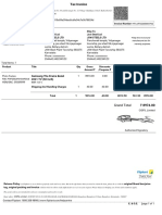 Tax Invoice for Samsung Frame TV