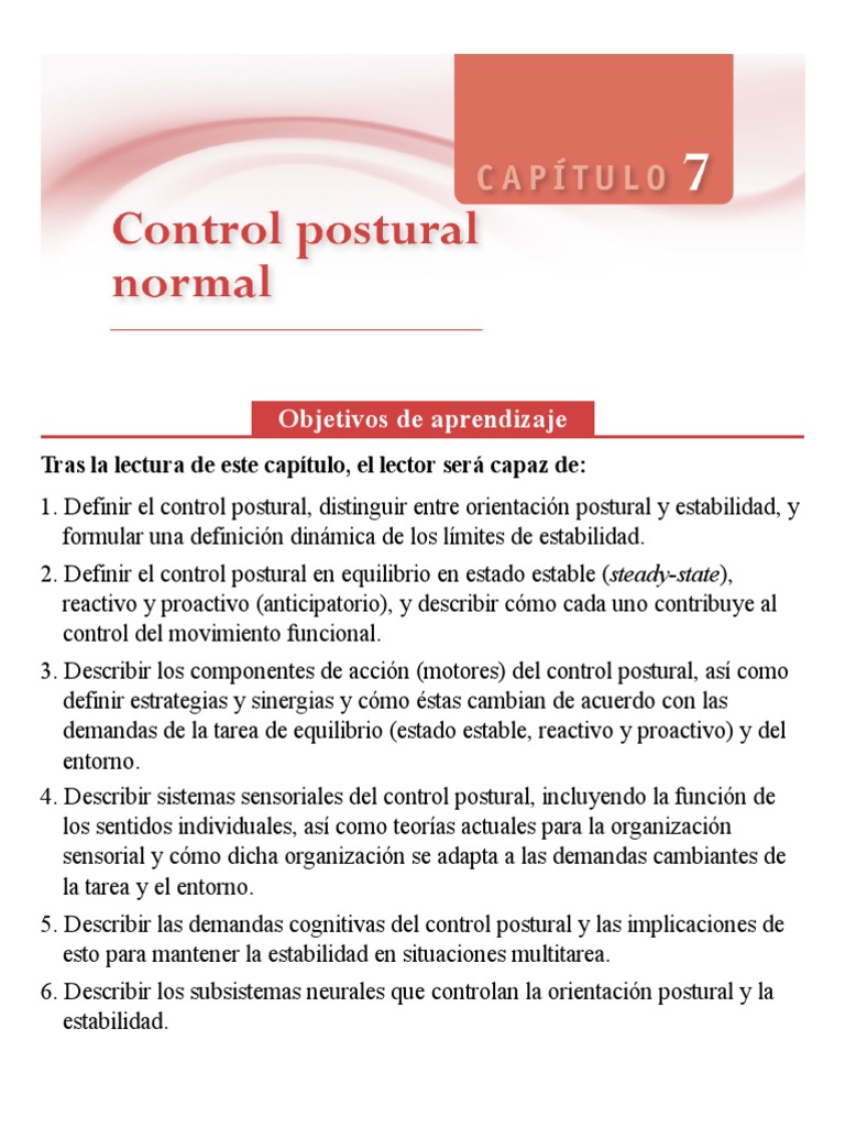 Control Motor. de La Investigación A La Práctica Clínica, 5a Ed. Anne