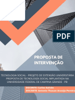 Proposta de Intervenção - Tecnologias Sociais (Antonio Thauan)