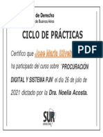 Ciclo de prácticas certificado Procuración Digital