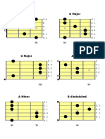G Major, A Minor, B Diminished Chords