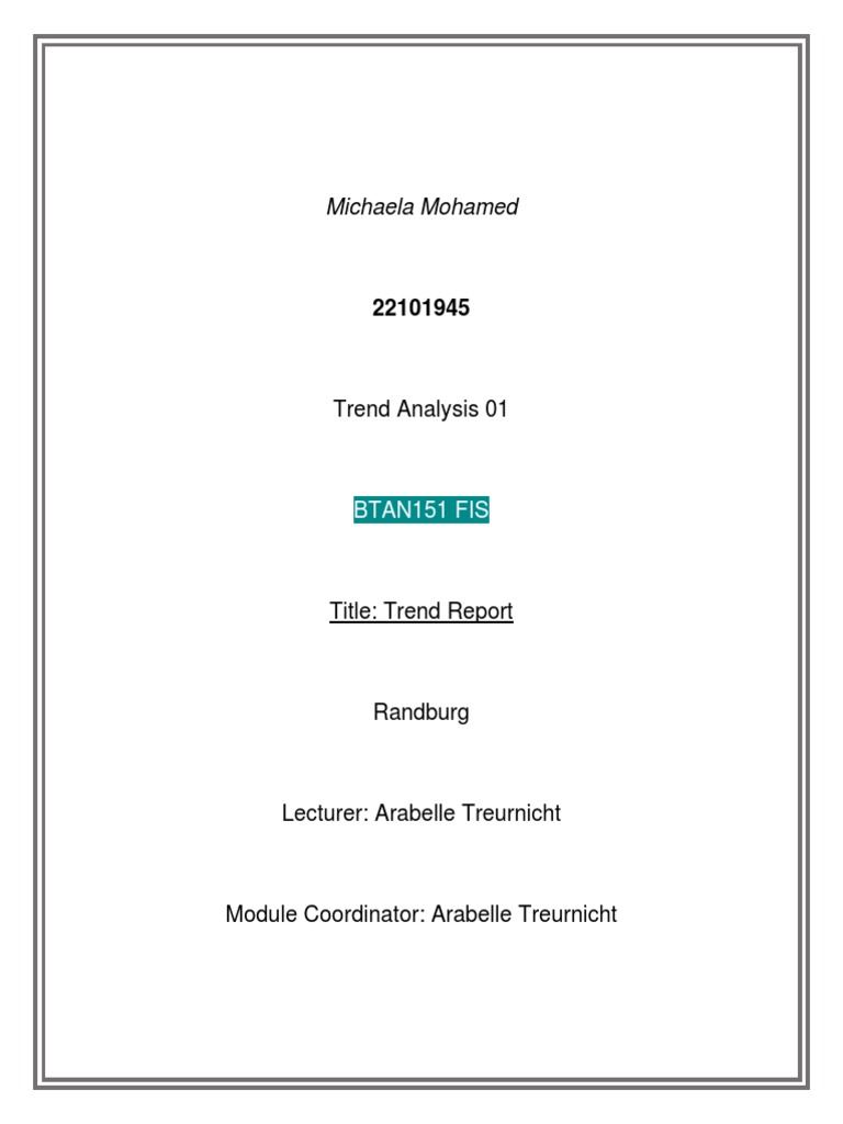 Trend Report | PDF | Fashion | Clothing