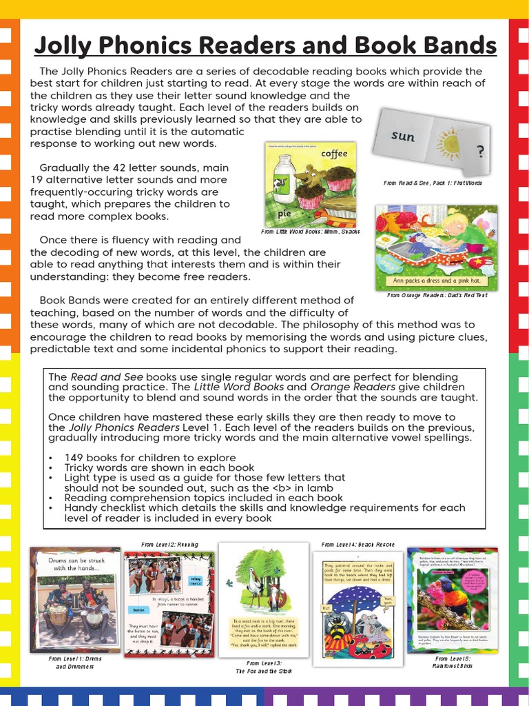 Book Bands Flyer PDF Phonics Written Communication
