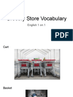 Grocery Store Vocabulary: English 1 On 1