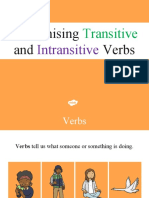 Recognising and Verbs: Intransitive