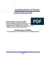 UNOPAR - Administração - Projeto Happiness Food - Vini