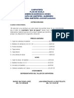 CARPINTERÍA - Docx Cotizacion Actual