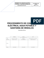 PRO-GM-SGC-004 Conexion Electrica, Agua Potable y Sanitaria de Módulos