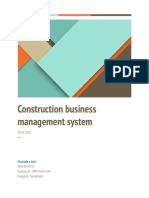 Project Proposal Construction Business Management