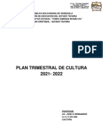 Plan Trimestral 2021 - 2022 Tomas Enrique Rivera Ch.
