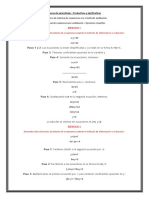 3 - 5 Ejercicios de Sistema de Ecuaciones Con El Método Eliminacion o Reduccion