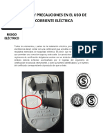 Peligros y Precauciones en El Uso de La Corriente Eléctrica