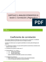 Capitulo 5: Analisis Estadistico Iv Sesión 1: Correlación y Regresión II