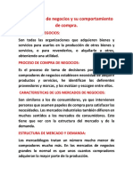 2.2 Mercado de Negocios y Su Comportamiento de Compra