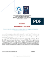 Cidade Liberal e Pós-Liberal