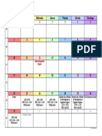 Calendario octubre 2022 seminario