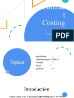 Contract Costing Presentation Breakdown