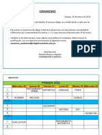 Rol evaluaciones primer año