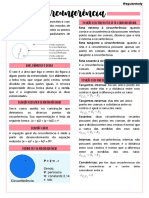 Circunferência, Relações Métricas Nos Triângulos e Trigonometria No Triângulo Retângulo