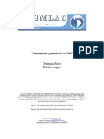 Autonomismo y Masoneria en Cuba