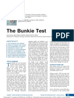 The Bunkie Test