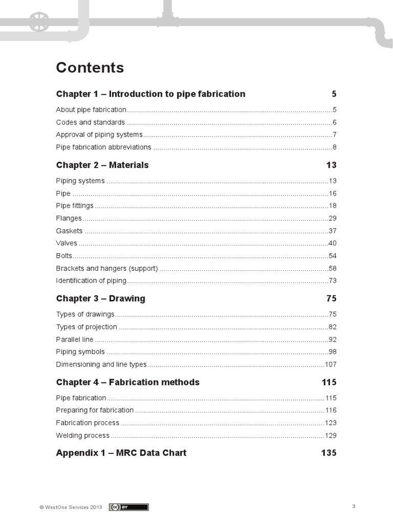 Chapter 1 introduction to pipe fabrication 5 3 westone services