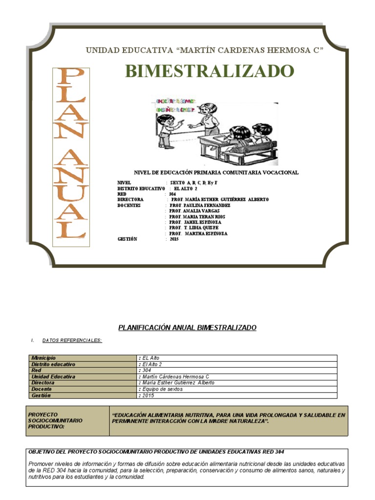 Plan SEXTO de Primaria | PDF | Alimentos | Matemáticas