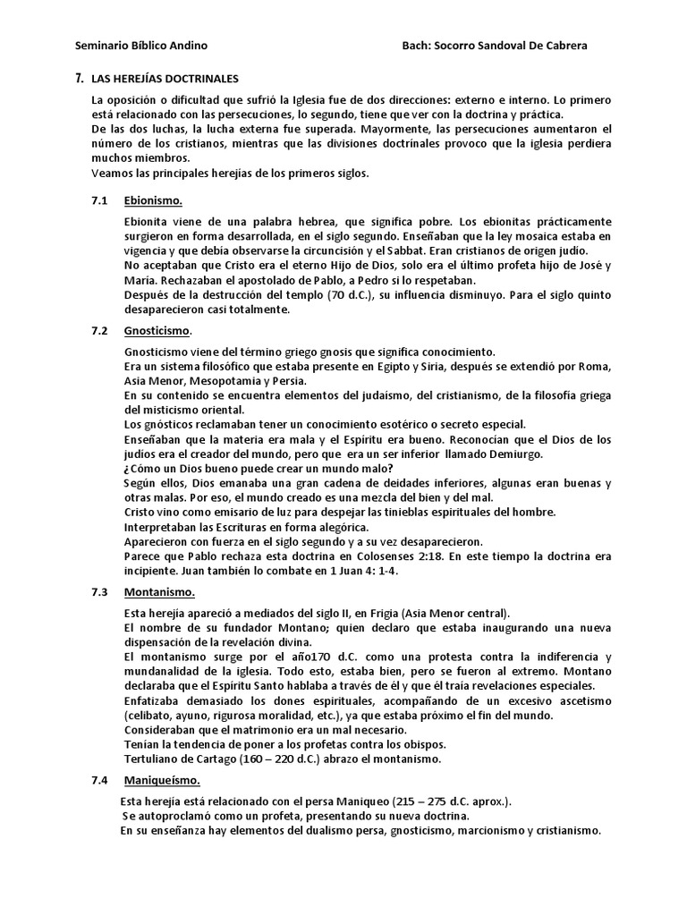 Historia de La Iglesia I - II Parte | PDF | Iglesia Católica | Canon ...