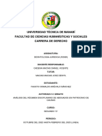 Análisis Del Régimen Disciplinario de Abogados en Patrocinio de Causas