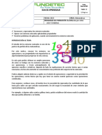 TEMA: Números Naturales FECHA: 2023 ÁREA: Matemáticas Docente: PROGRAMA DE FORMACIÓN: Bachillerato Por Ciclos Objetivos