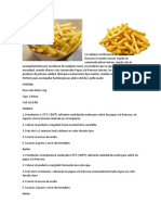 Informe Del Producto (Papas)