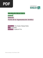 Trabajo Práctico: Materia:: Teoría de La Argumentación Jurídica
