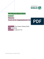 Trabajo Práctico: Materia:: Teoría de La Argumentación Jurídica